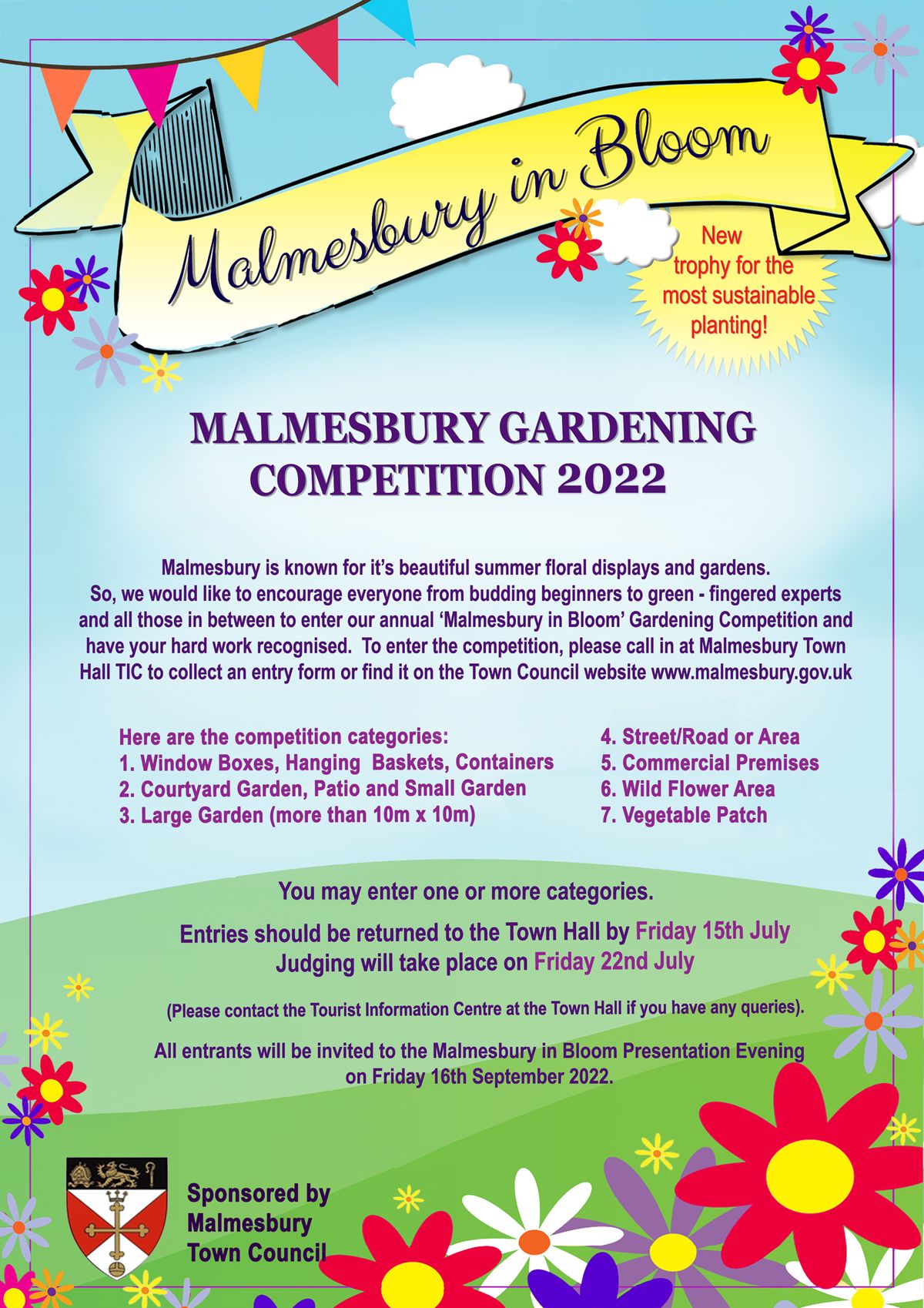 Malmesbury in Bloom Gardening Competition 2022