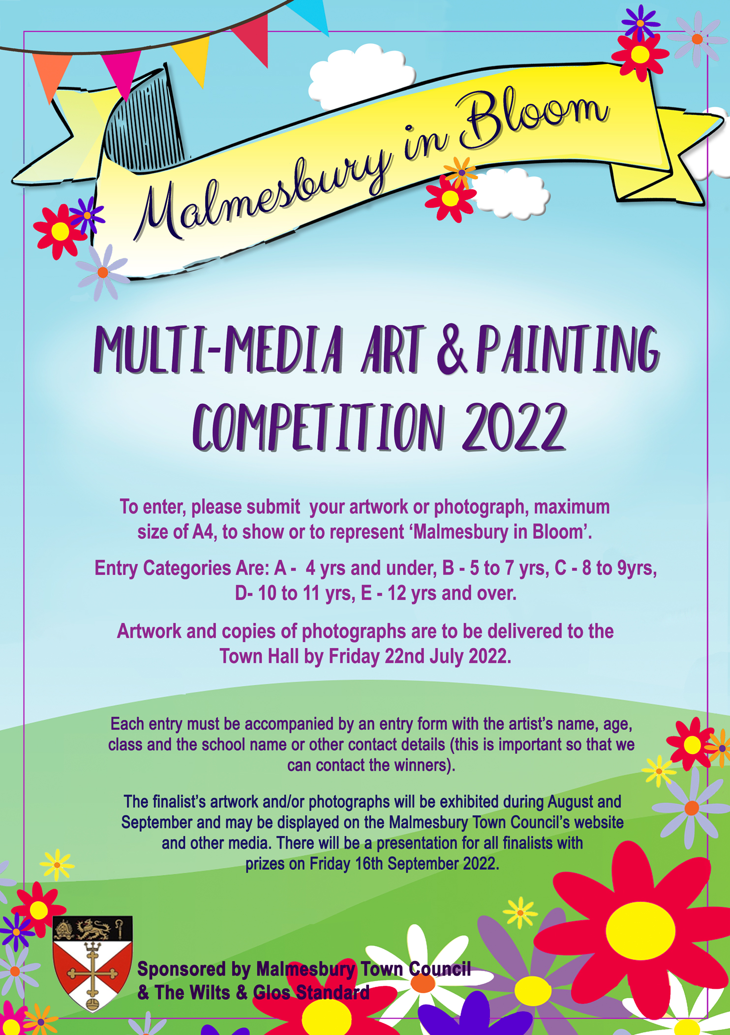 Malmesbury in Bloom 2022 Children's Multi-Media Art and Photography Competition
