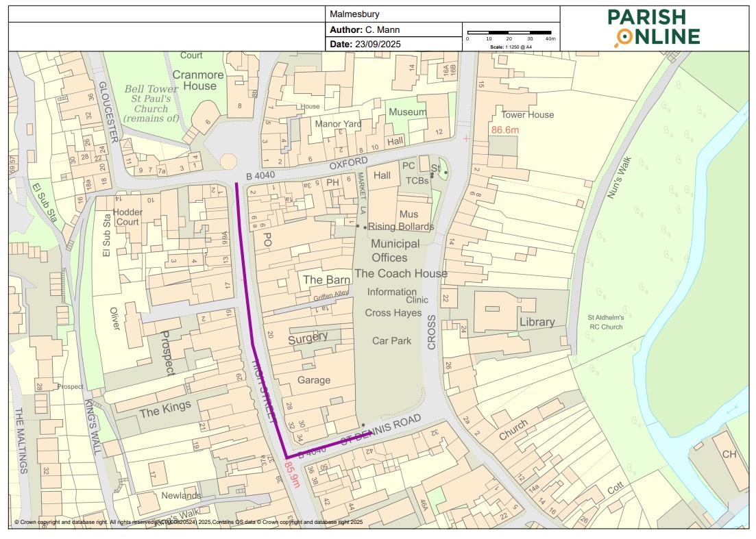 Malmesbury Remembrance Service - Road Closure - Sunday 9th November 2025