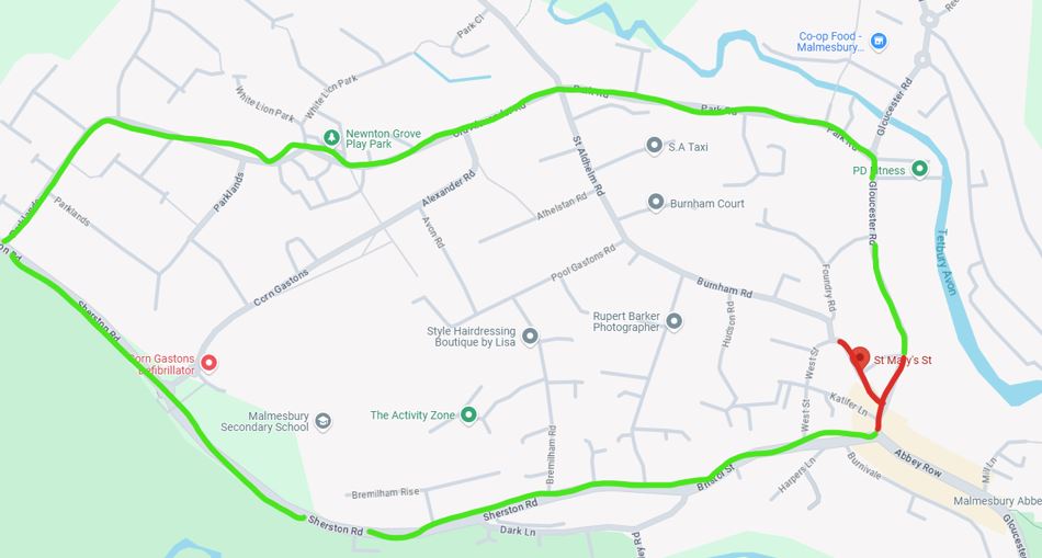Saint Marys Street - Malmesbury - Advance Notification of Carriageway Resurfacing 03/06/25 to 05/06/2025