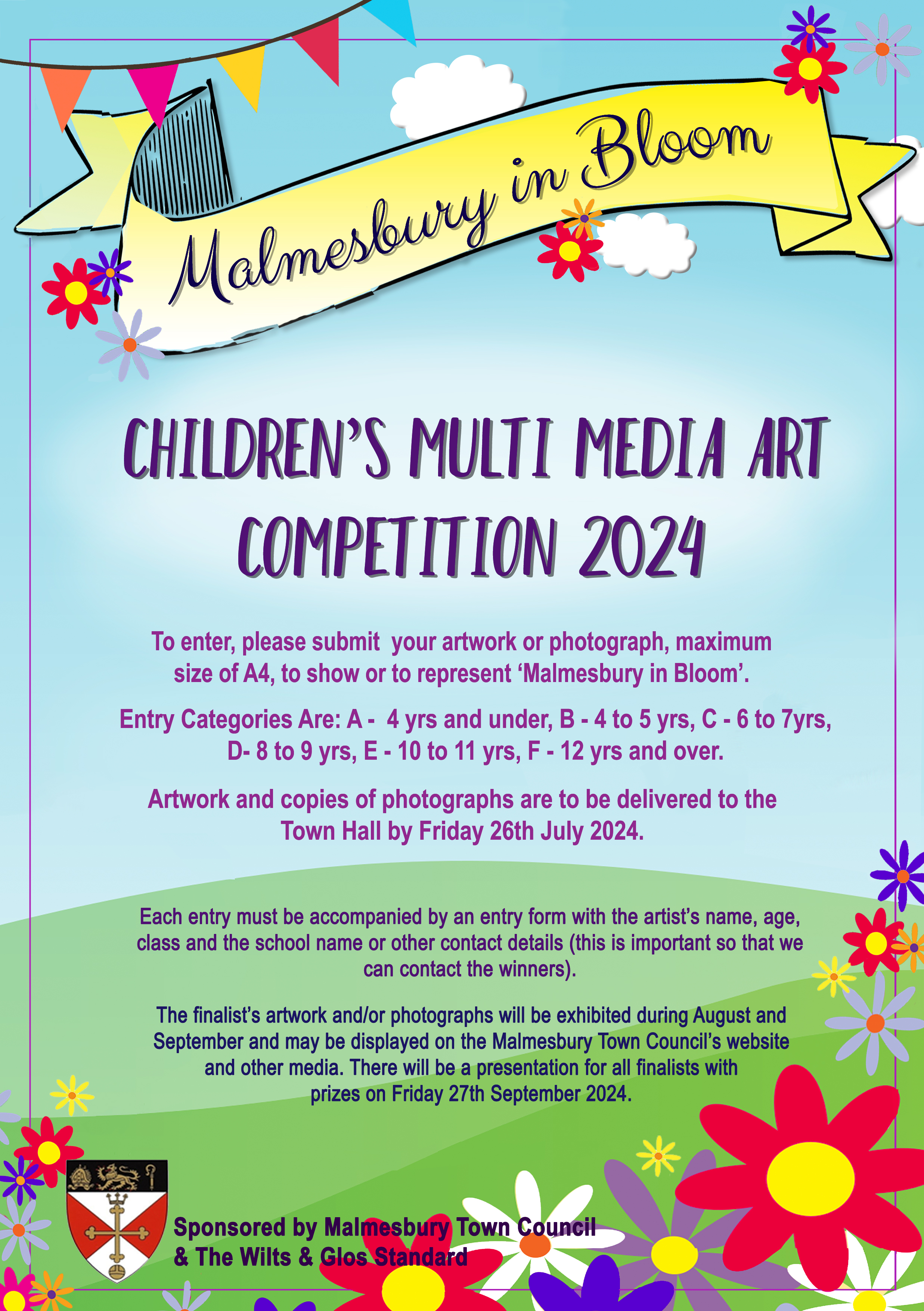 Malmesbury in Bloom Children's Multi-Media Art Competition 2024
