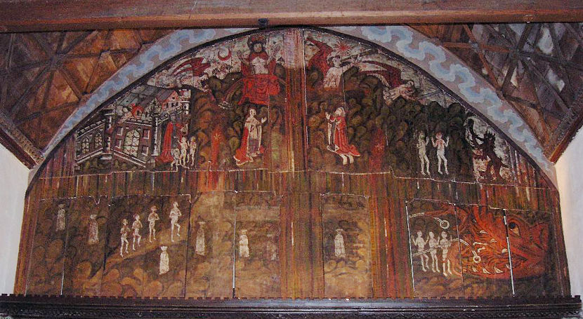 The Dauntsey Doom Painting at the Church of St James in Dauntsey